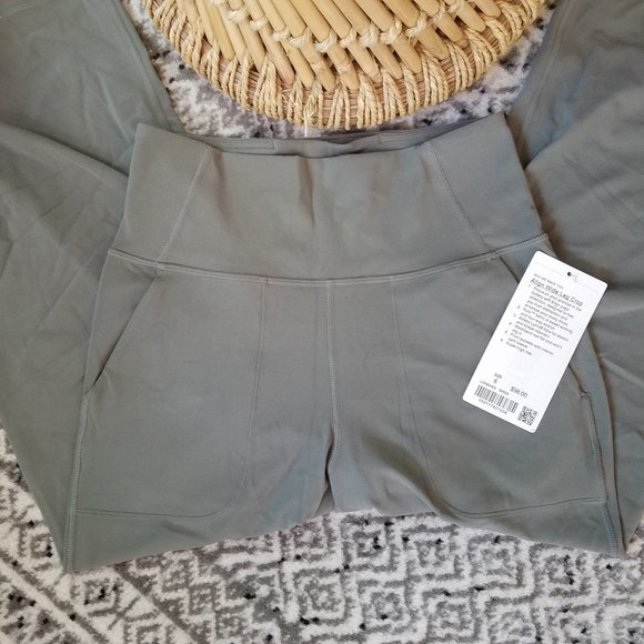 NWT Lululemon Align Wide Leg Crop Grey Sage Size 2 4 - Picture 7 of 8